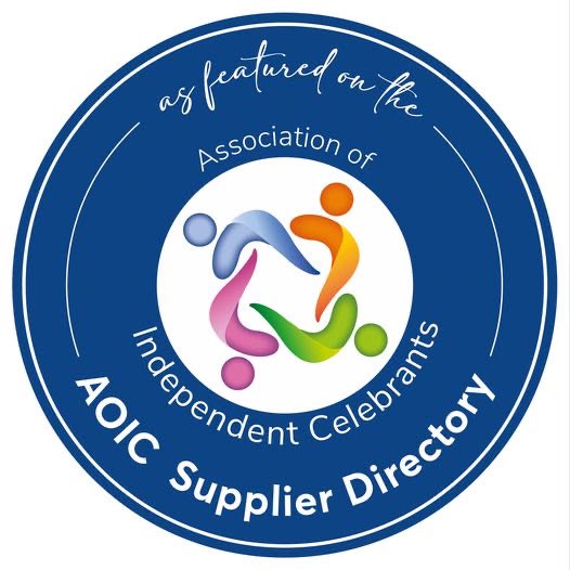 As featured on the Association of Independent Celebrants Supplier Directory